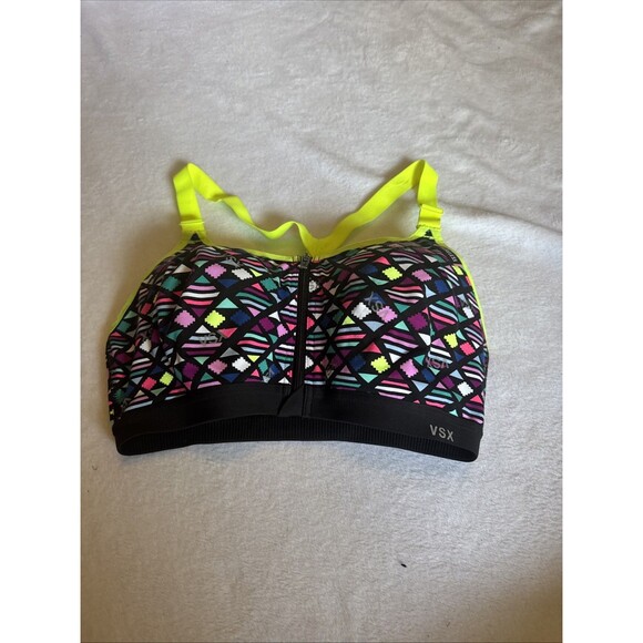 Victoria's Secret Other - Victoria Secret VSX Sport Bra 34DD Racerback Padded Cup Adjustable Band